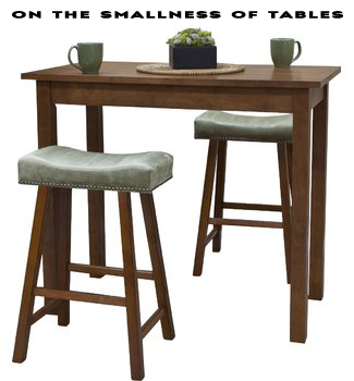 ON THE SMALLNESS OF TABLES (by Tom Russell)