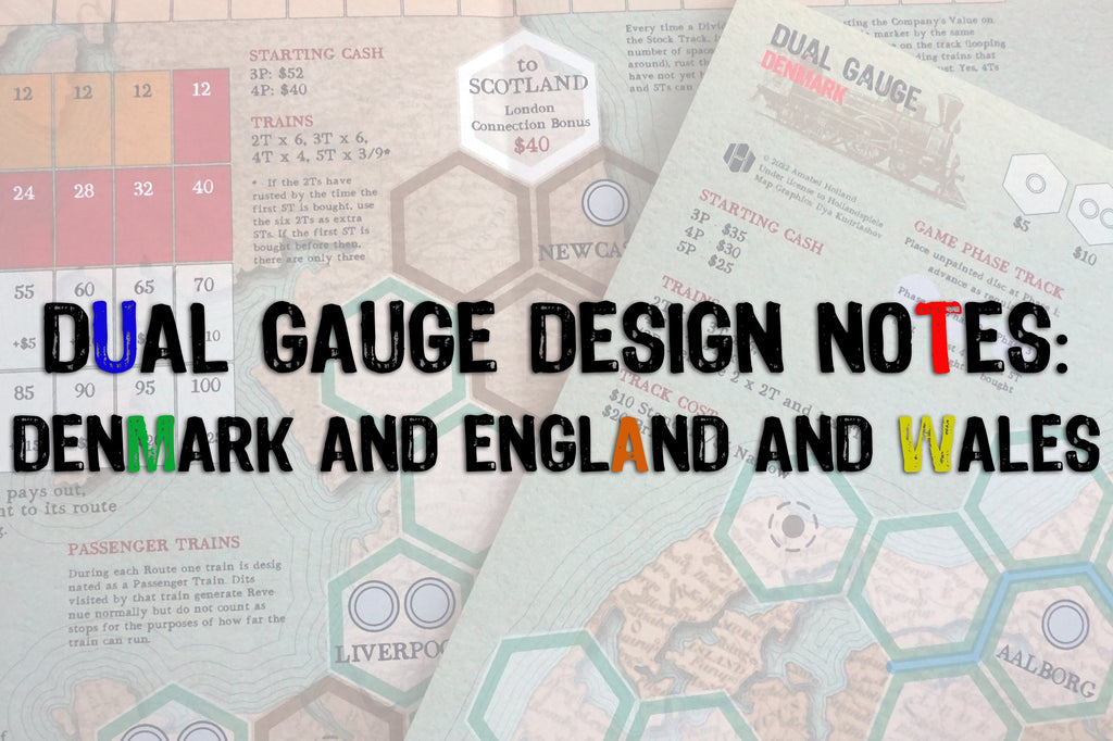 DUAL GAUGE DESIGN NOTES: DENMARK AND ENGLAND AND WALES (by Amabel Holland)